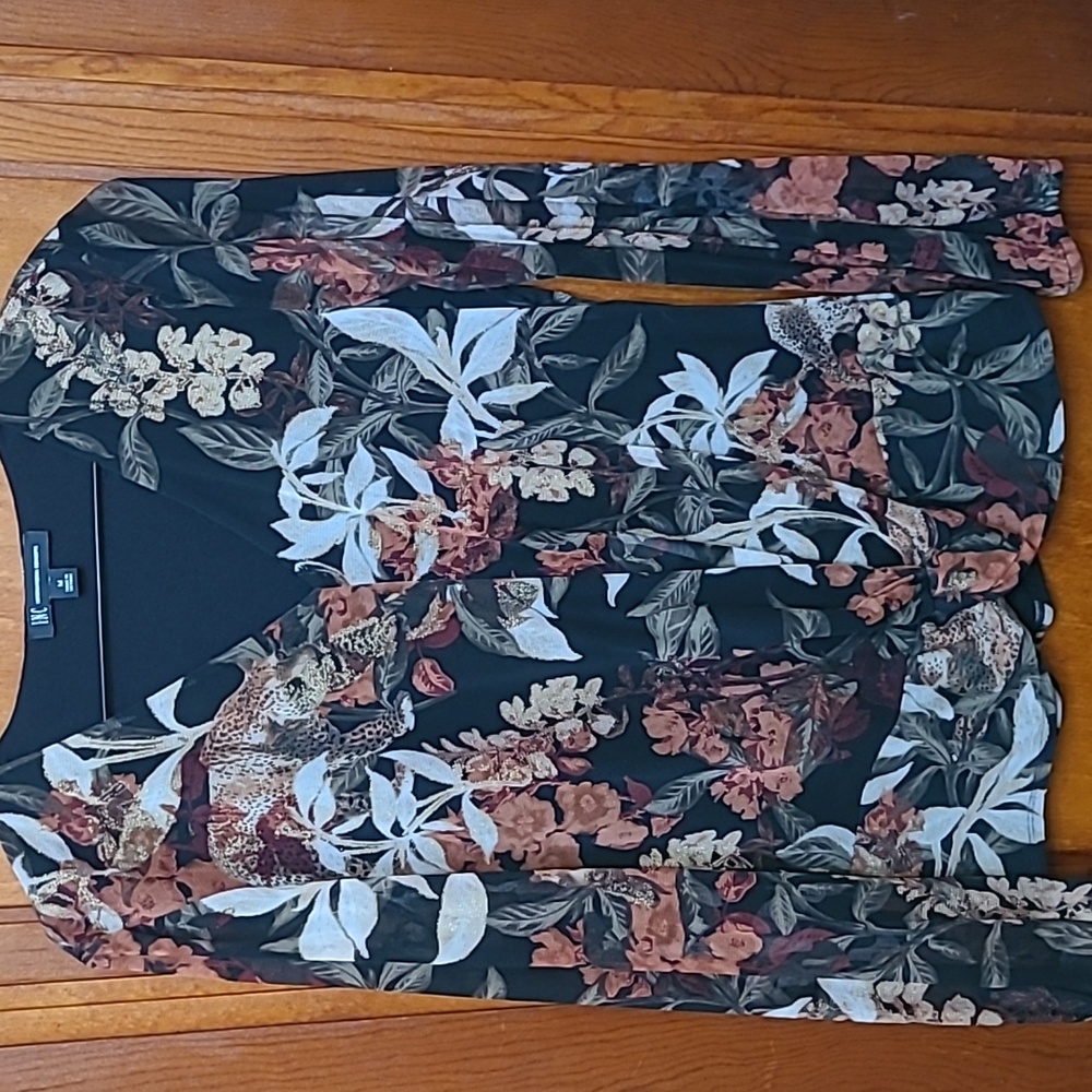 Woman's jungle print blouse